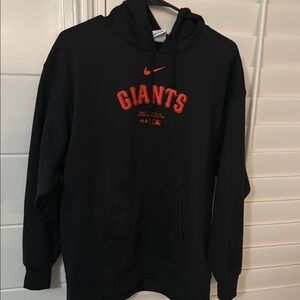 Nike Black and Red Giants Hoodie